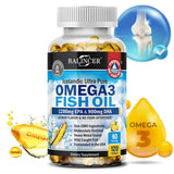 Balincer Strength Omega 3 Fish Oil 2250mg bottle with capsules and Omega 3 graphics